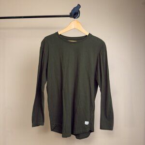 Jack & Jones Dark Green Long Sleeve T-Shirt (Medium)